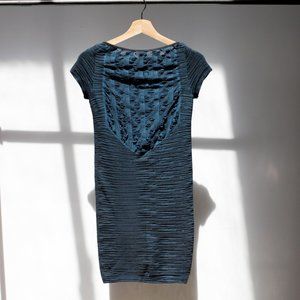 BCBG Teal & Black Bodycon dress